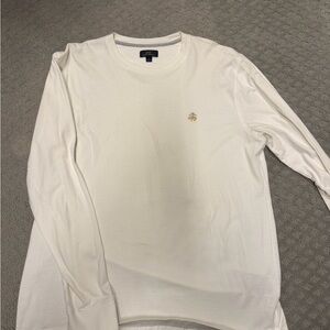 Brooks Brothers Cream Long Sleeve Tee